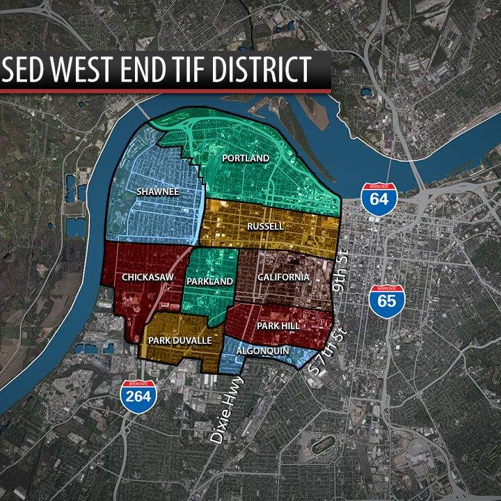 Proposed West End TIF district